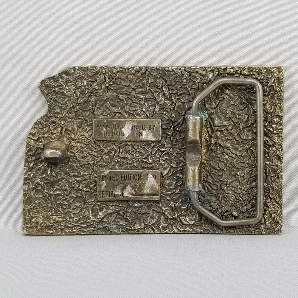 Belt Buckle Brass 20th Anniversary Underground Overhead Metering School‎